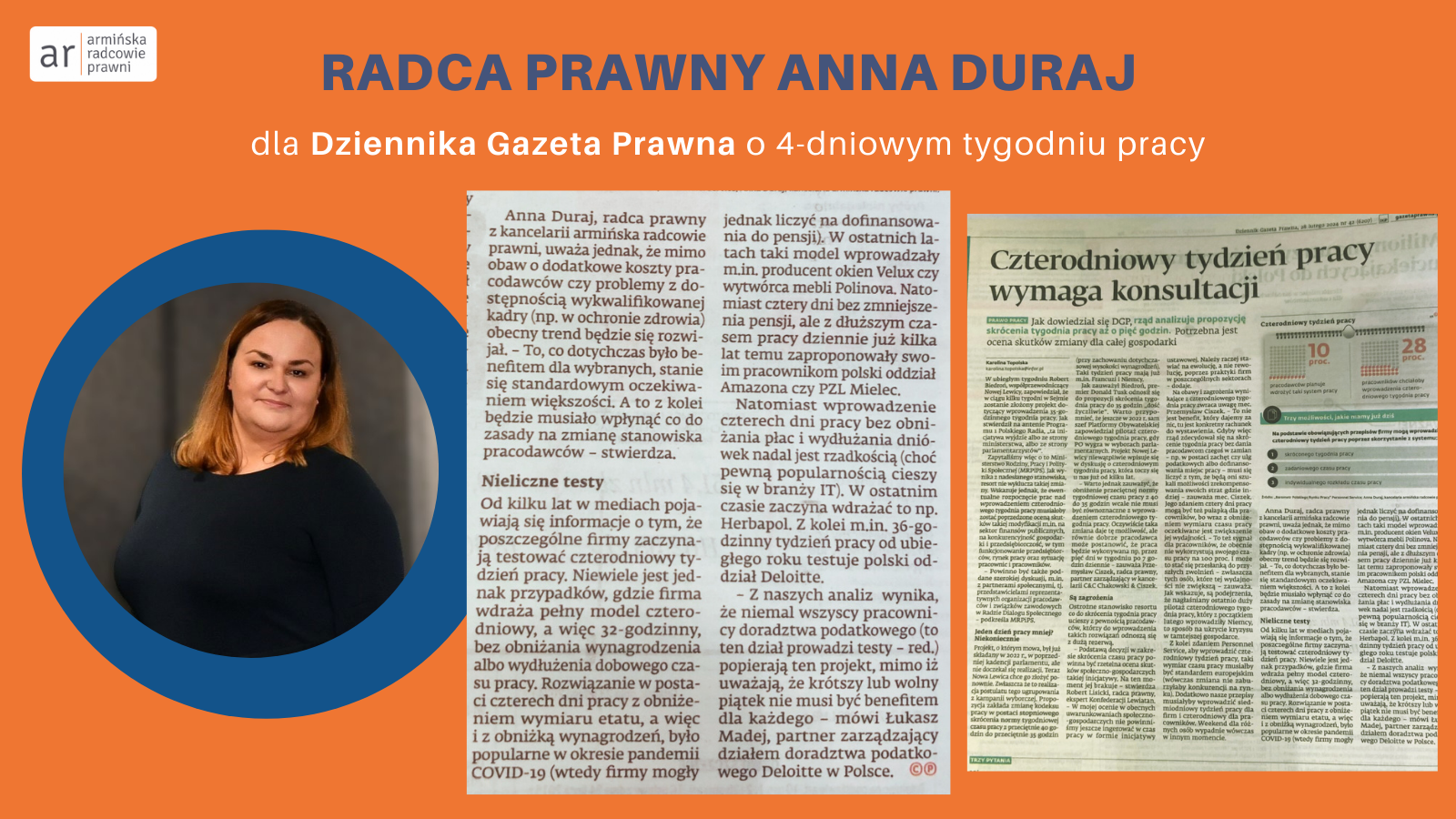 Anna Duraj wypowiedź dla  Dziennika Gazeta Prawna